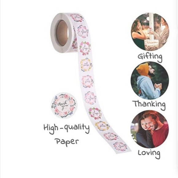 Garland Thank You Stickers(500 ct) - Picture 7 of 7